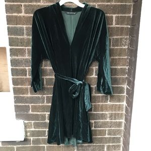 Green Velvet Zara Dress Size L